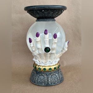 Bath & Body Works Halloween Fortune Teller Waterglobe Candle Holder NWT